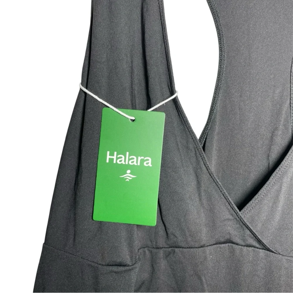 NWT Halara deep V neck  racer back  romper dress with  short sz 2X - Picture 4 of 12